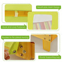 Kids Lounge Patio Lounge Chair with Cup Holders and Awning