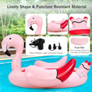 6 People Inflatable Flamingo Floating Island for Pool  Lake and River