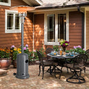 Garden Propane Standing LP Gas Steel Accessories Heater-Silver Gray