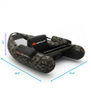 Inflatable Fishing Float with Adjustable Straps & Storage Pockets