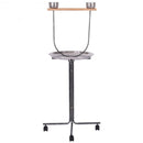 51" Bird Parrot Play Stand Perch with Pan Feeding Cups