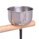 51" Bird Parrot Play Stand Perch with Pan Feeding Cups