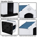 Indoor-Outdoor Waterproof Plastic Dog House Pet Puppy Shelter