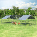 Large Walk In Chicken Coop with Roof Cover Backyard