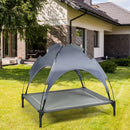 Portable Elevated Outdoor Pet Bed with Removable Canopy Shade-36"