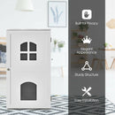 2-Tier Hidden Cat House Enclosure Nightstand-White