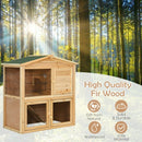 35 Inch Wooden Chicken Coop with Ramp