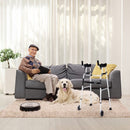 Folding Height Adjustable Walking Frame with Armrest Support