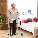 Folding Rehabilitation Auxiliary Standard Walker Aluminum Alloy with Support