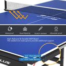 9' x 5' Foldable Table Tennis Table with Quick Clamp Net and Post Set