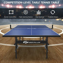 9' x 5' Foldable Table Tennis Table with Quick Clamp Net and Post Set