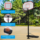 43 Inch Indoor-Outdoor Height Adjustable Basketball Hoop