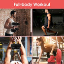 66 lbs Adjustable Cap Gym Weight Dumbbell Set