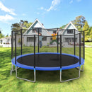 15' Trampoline with Enclosure Net Spring Pad & Ladder