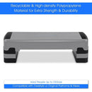 35" Aerobic Cardio Adjustable Exercise Stepper with Risers