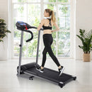 Electric Foldable Treadmill with LCD Display and Heart Rate Sensor