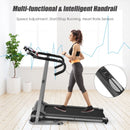 Electric Foldable Treadmill with LCD Display and Heart Rate Sensor