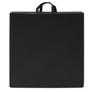6' x 2' Exercise Tri-Fold Gymnastics Mat w- Carrying Handles-Black