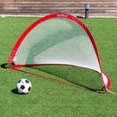 Set of 2 Portable 6' Pop-up Soccer Goals Set with Carrying Bag
