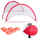 Set of 2 Portable 6' Pop-up Soccer Goals Set with Carrying Bag