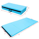 4' x 8' x 2" Gymnastics Mat Thick Folding Panel Aerobics Exercise Mat-Blue