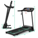 1.0 hp Foldable Treadmill Electric Support Mobile Power