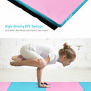 8' x 4' x 2" Folding Gymnastics Tumbling Mat-Blue&Pink