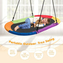 60" Saucer Surf Outdoor Adjustable Swing Set-Colorful