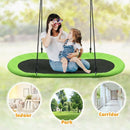 60" Saucer Surf Outdoor Adjustable Swing Set-Green