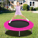 38" Rebounder Trampoline with Padding and Springs for Adults and Kids-Pink