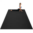 7' x 5' x 8 mm Thick Workout Yoga Mat-Black