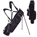Golf Stand Cart Bag w- 4 Way Divider Carry Organizer Pockets-Black