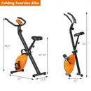 Folding Magnetic Upright Exercise Indoor Cycling Stationary Bike for Gym Cardio