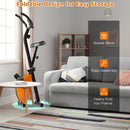 Folding Magnetic Upright Exercise Indoor Cycling Stationary Bike for Gym Cardio