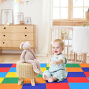 58'' Toddler Foam Play Mat Baby Folding Activity Floor Mat for Home and Daycare School-Multicolor