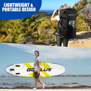 10 ft Inflatable Stand Up Paddle Board 6" Thick with Backpack Leash Aluminum Paddle