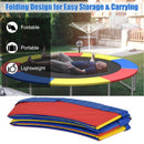 10FT Waterproof Safety Trampoline  Bounce Frame Spring Cover-Multicolor