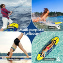 6' Surf Foamie Boards Surfing Beach Surfboard-Yellow