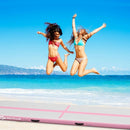 Air Track Inflatable Gymnastics Tumbling Mat with Pump-Pink
