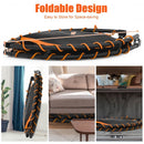 47" Folding Trampoline Fitness Exercise Rebound with Safety Pad Kids and Adults-Orange