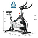 30Lbs Magnetic Fixed Indoor Training Bicycle with Monitor for Gym and House