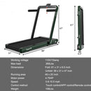 4.75HP 2 In 1 Folding Treadmill with Remote APP Control-Green