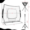 Portable Practice Net Kit with 3 Carrying Bags -Black