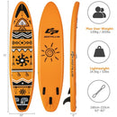 Inflatable Stand Up Paddle Board with Backpack Aluminum Paddle Pump-L