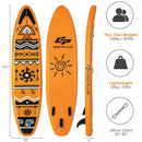 Inflatable Stand Up Paddle Board with Backpack Aluminum Paddle Pump-M