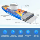 Inflatable Stand Up Paddle Board with Backpack Aluminum Paddle Pump-M