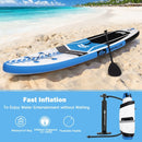 10.5 Feet Inflatable Stand Up Paddle Board with Carrying Bag and Aluminum Paddle-M