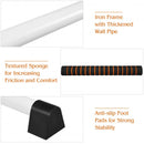 4 Ft Portable Freestanding Stable Construction Pilates Ballet Barre with Double Dance Bar-Silver Gray