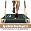 2-in-1 Folding Treadmill with Remote Control and LED Display-Golden