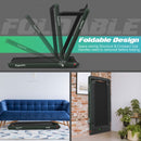 2 in 1 Folding Treadmill with Bluetooth Speaker Remote Control-Green